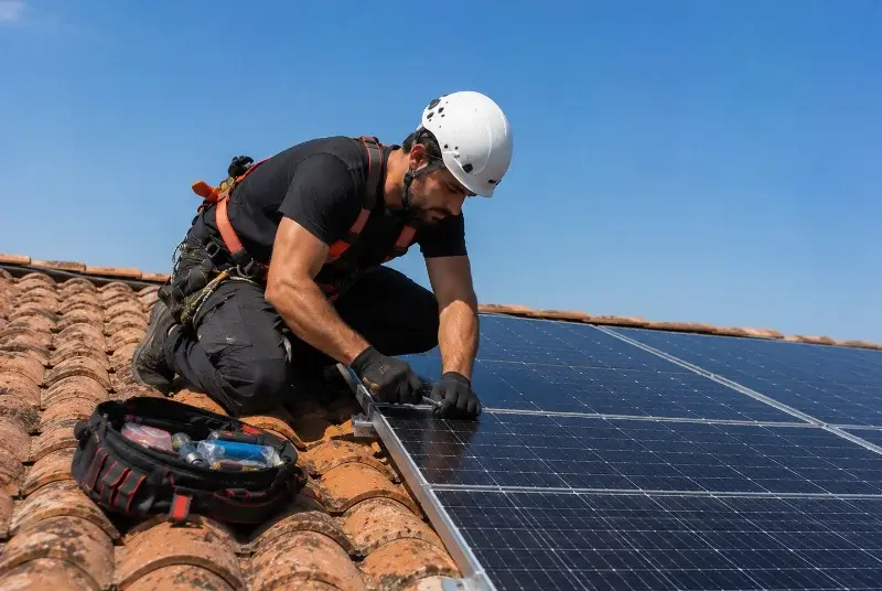 Maintenance et monitoring de panneaux solaires à la Peyratte